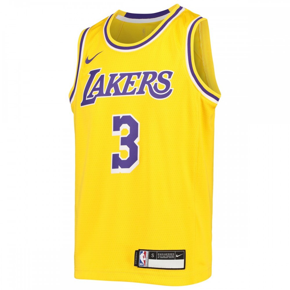 Anthony Davis Los Angeles Lakers Youth Swingman Jersey - Icon Edition - Gold-Pro Kit Vault | Brand New 26/27 Sports Jerseys